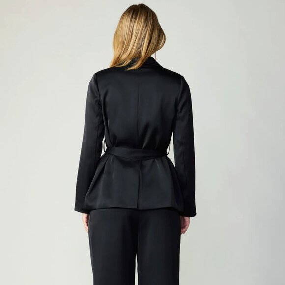 Miranda Silky Belt Blazer - Current Air - Picture 3 of 4